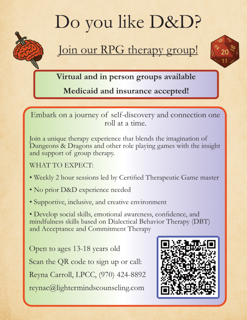 dnd therpy poster